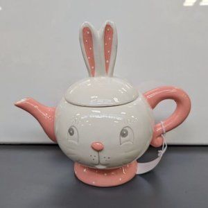 Easter Bunny Rabbit Dottie Tea pot